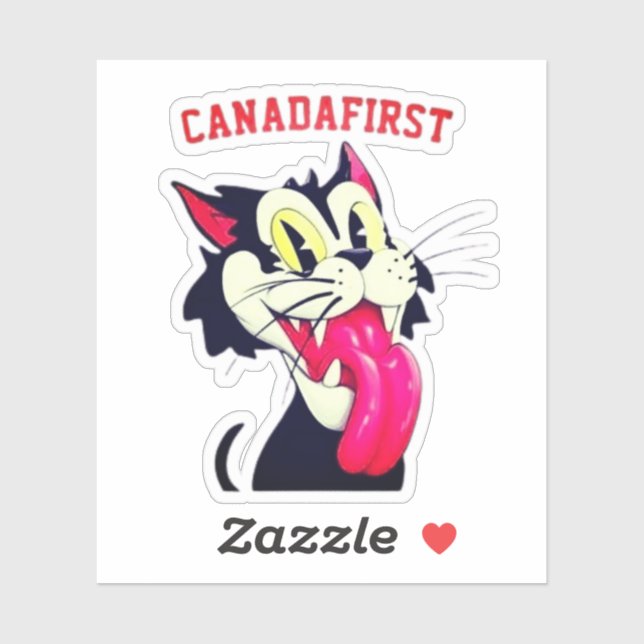 CANADAFIRST CAT  AUFKLEBER (Blatt)
