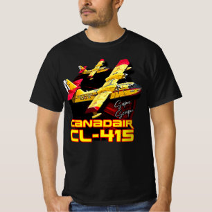 Canadair cl-415 Super Scooper Feuerbomber Flugzeug T-Shirt