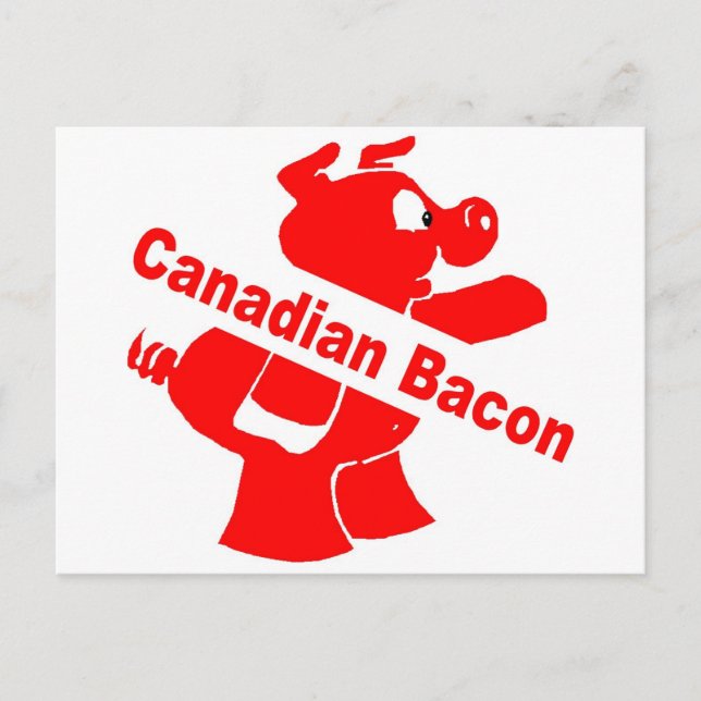 Canadian Bacon Postkarte (Vorderseite)