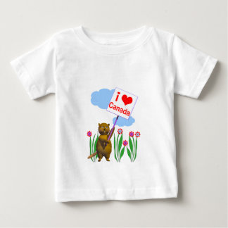 Canadian Beaver Lieben Kanada Baby T-shirt
