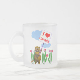 Canadian Beaver Lieben Kanada Mattglastasse