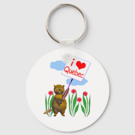 Canadian Beaver Lieben Quebec Schlüsselanhänger