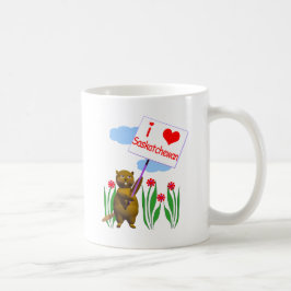 Canadian Beaver Lieben Saskatchewan Kaffeetasse