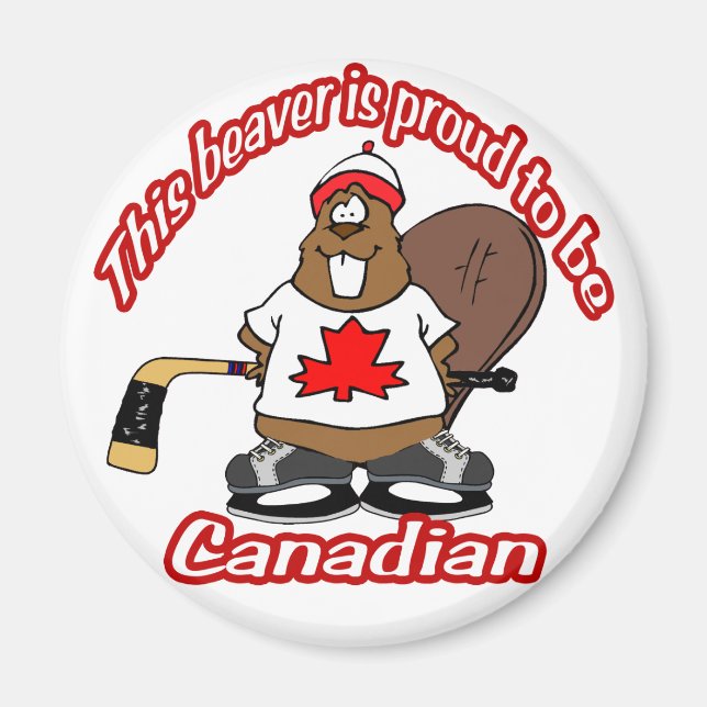 Canadian Beaver Magnet (Vorne)