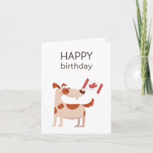 Canadian Birthday Card - Happy Birthday Karte
