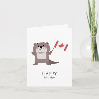 Canadian Birthday Card - Happy Birthday Karte