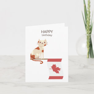 Canadian Birthday Card - Happy Birthday Karte
