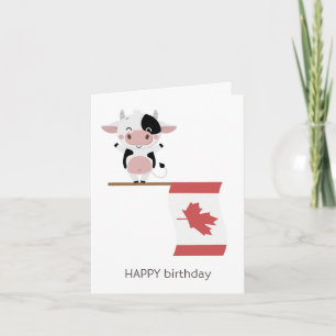 Canadian Birthday Card - Happy Birthday Karte