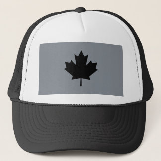 Canadian Black Maple Leaf Graphic Truckerkappe