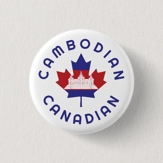 Canadian Cambodian Roots Button (Vorderseite)