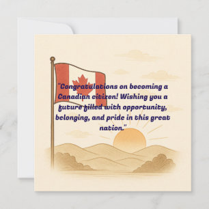 Canadian Citizenship Grußkarte Karte