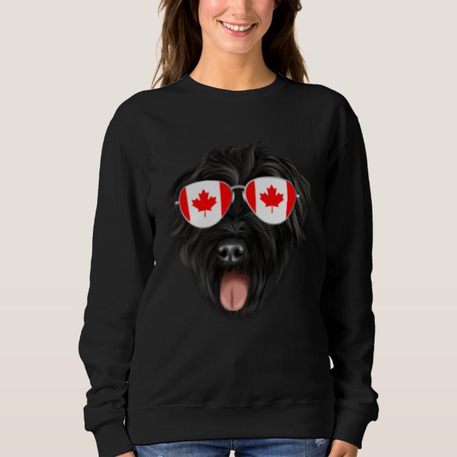 Canadian Flag Bouvier des Flandres Dog Canada Pock Sweatshirt (Vorderseite)