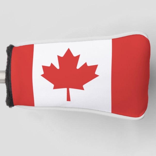 Canadian Flag Putter Golf Cover Headcover (Vorderseite)