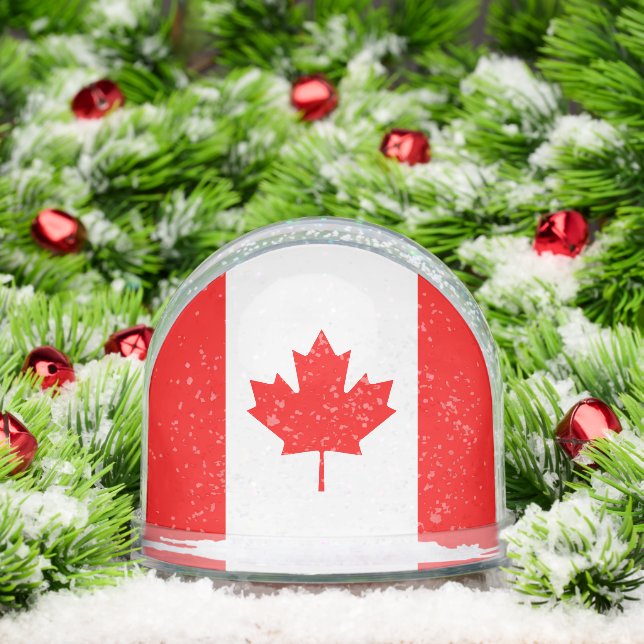 Canadian flag snow globe with your custom photo schneekugeln (Weihnachten)