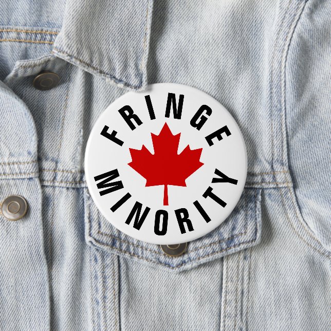 Canadian Fringe Minority Red Maple Leaf Button (Beispiel)