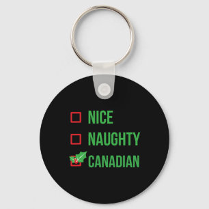 Canadian Funny Canada Pajama Weihnachtsgeschenk Schlüsselanhänger