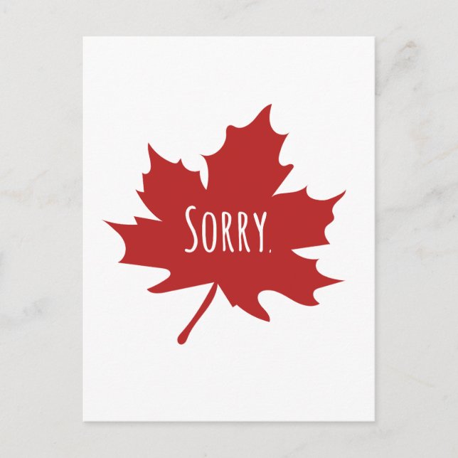 Canadian Funny Postkarte (Vorderseite)