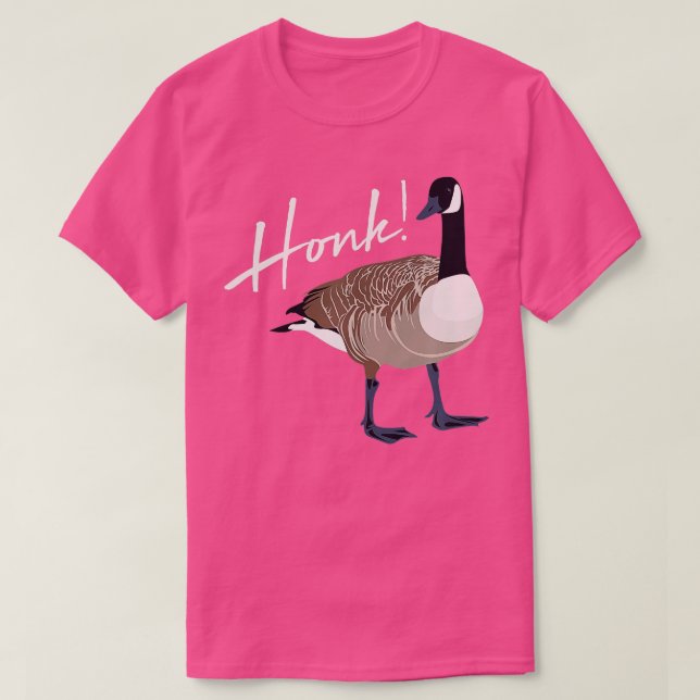 Canadian Gänse Shirt Honk Funny Niedlich Bird Hunt (Design vorne)