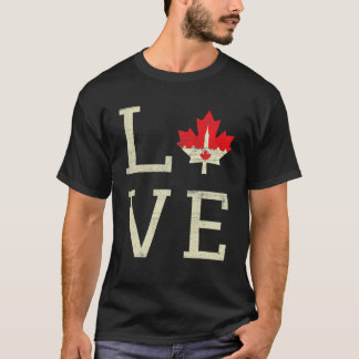 Canadian Girl Unbrechbare kanadische Flagge Starke T-Shirt