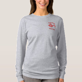 Canadian Girls Rock Besticktes Langarmshirt
