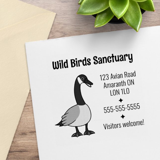 Canadian Goose Business Address Gummistempel (Von Creator hochgeladen)
