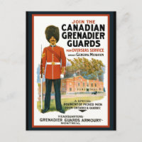 Canadian Grenadier Guards Rekrutierung Poster