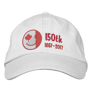 Canadian Happy Face 150. Jubiläum bestickt Bestickte Kappe