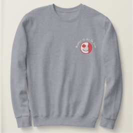 Canadian Happy Face Eh Team Besticktes Sweatshirt