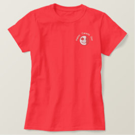 Canadian Happy Face Eh Team Besticktes T-Shirt
