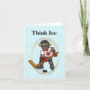 Canadian Hockey Player Canada Day Card Karte