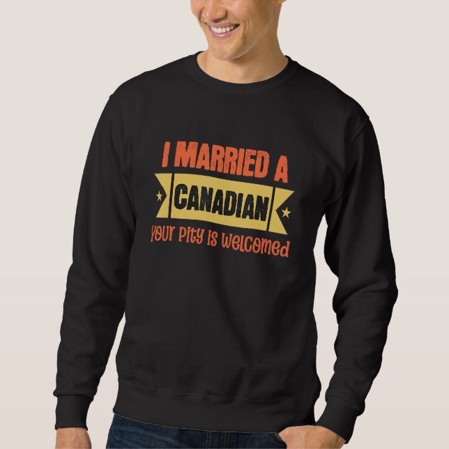 Canadian Husband  Canadian Wife Cute Canadian Sweatshirt (Vorderseite)