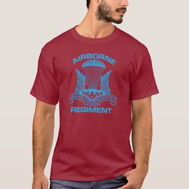Canadian Im Flugzeug Regiment T - Shirt (Vorderseite)
