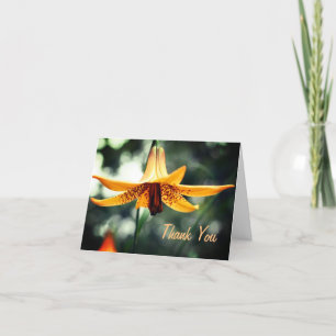 Canadian Lily Blume Vielen Dank Dankeskarte