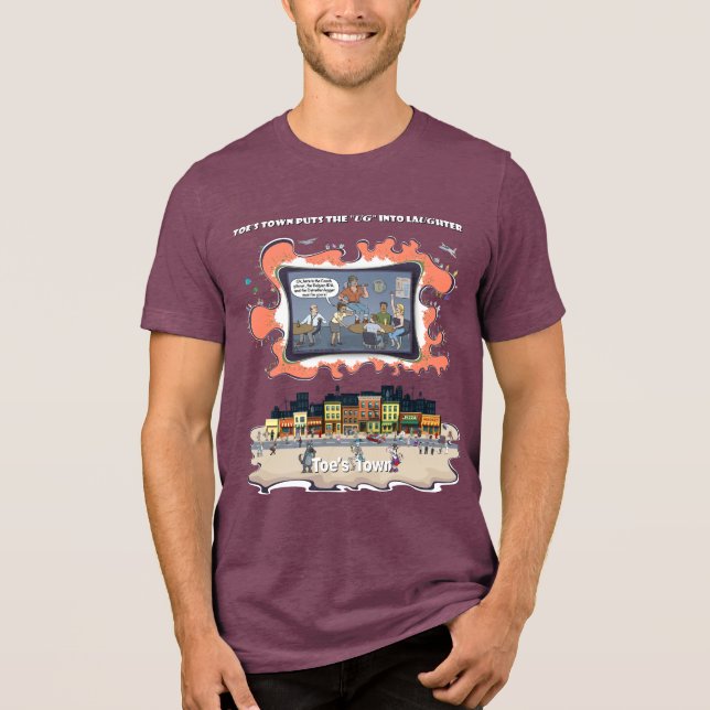 Canadian Logger | Bar Humor Tri-Blend Shirt (Vorderseite)