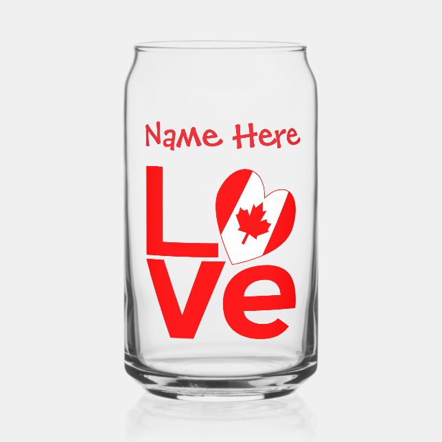 Canadian LOVE Rouge Personnalisé (Recto)