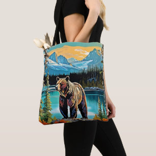 Canadian Majestic Mountain Bären Design Tasche