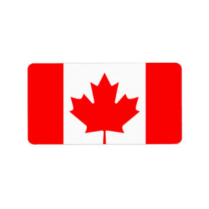 Canadian Maple Adressaufkleber
