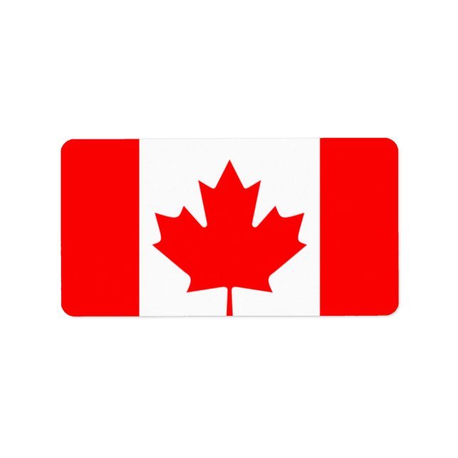 Canadian Maple Adressaufkleber (Vorne)