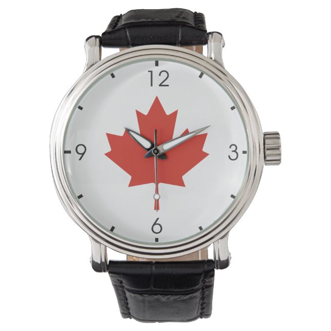 Canadian Maple Leaf Armbanduhr (Vorderseite)