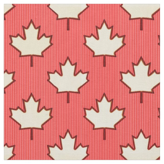 Canadian Maple Leaf Fabric Stoff (Nahaufnahme)