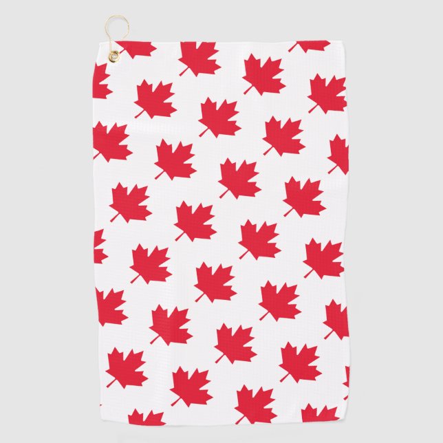 Canadian Maple Leaf Golfhandtuch (Vorderseite)