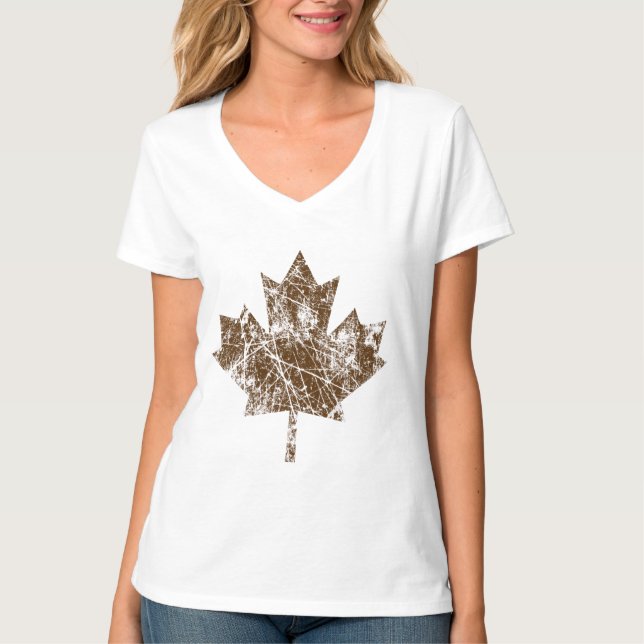 Canadian Maple Leaf Grunge Style CANADA T-Shirt (Vorderseite)