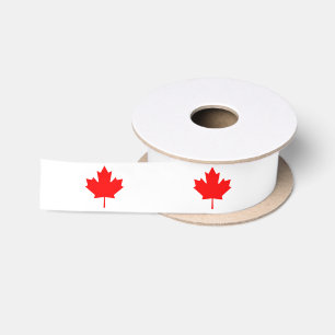 Canadian Maple Leaf Ribbon, Kanada Satinband
