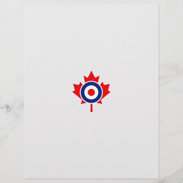 Canadian Maple Leaf Roundel Mod Abzeichen (Vorderseite)