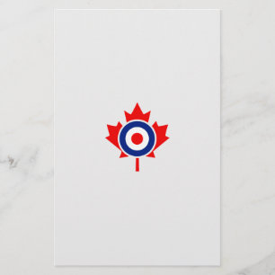 Canadian Maple Leaf Roundel Mod Abzeichen Briefpapier