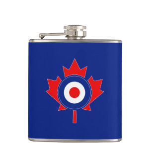 Canadian Maple Leaf Roundel Mod Flachmann