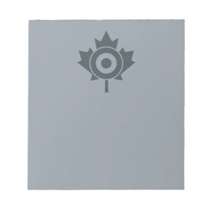 Canadian Maple Leaf Roundel Mod Graphic Notizblock