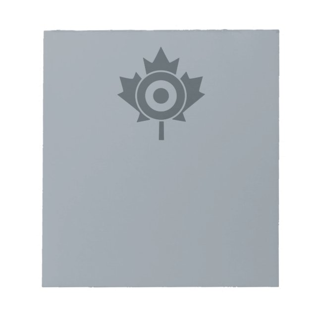 Canadian Maple Leaf Roundel Mod Graphic Notizblock (Vorderseite)