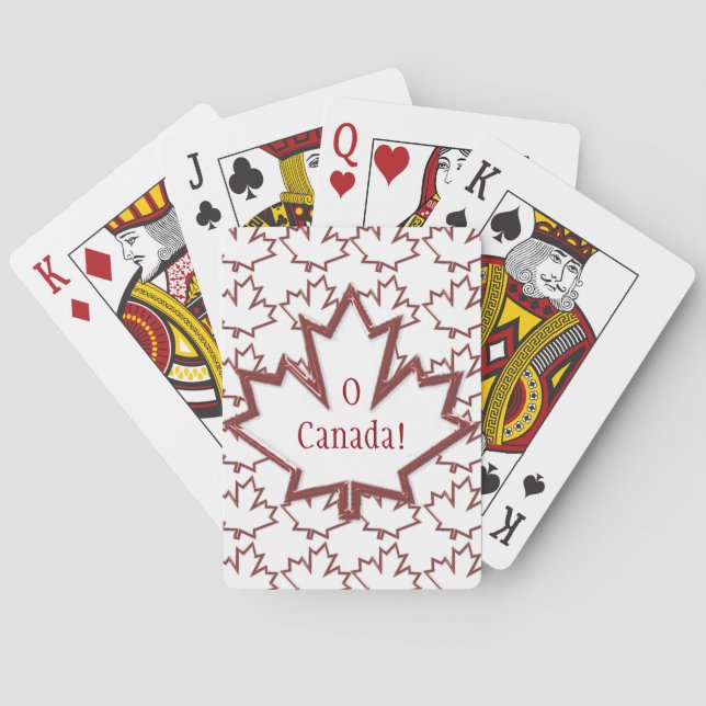 Canadian Maple Leaf Spielkarten (Rückseite)
