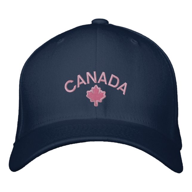 Canadian Maple Leaf Stickerei Kanada Bestickte Kappe (Vorderseite)